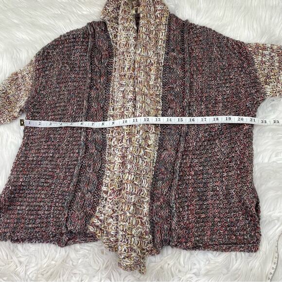 Anthropologie MOTH Women's Open Front Cardigan Sweater Gray Size S Wool Blend - Picture 5 of 8